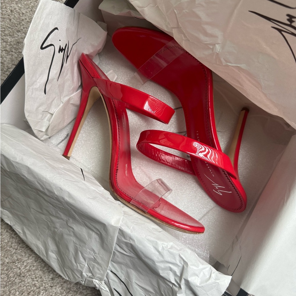 Giuseppe Zanotti Red Patent Leather Heels